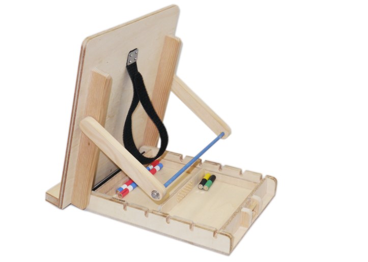 ペグ入れ中　途中まで下げ